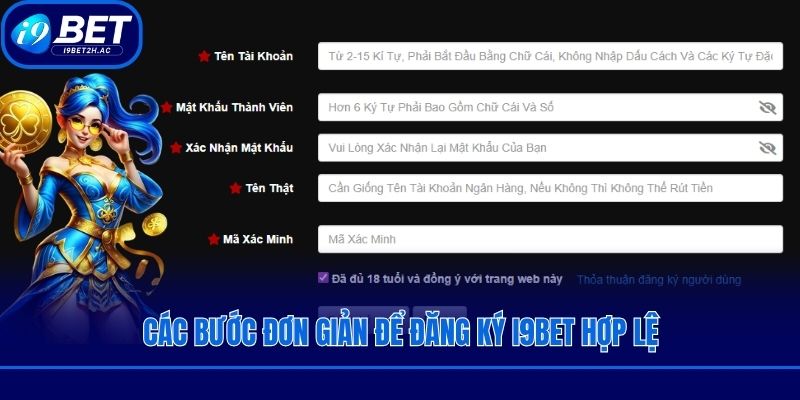 Các bước đơn giản để đăng ký i9bet hợp lệ